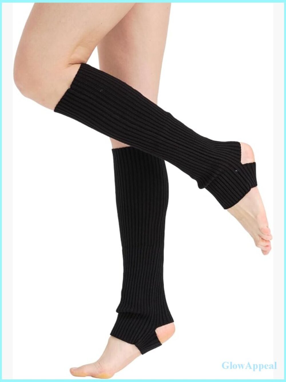 Knit Ribbed Leg Warmers Y2K 80s Harajuku Sport Yoga Dance Accessories
